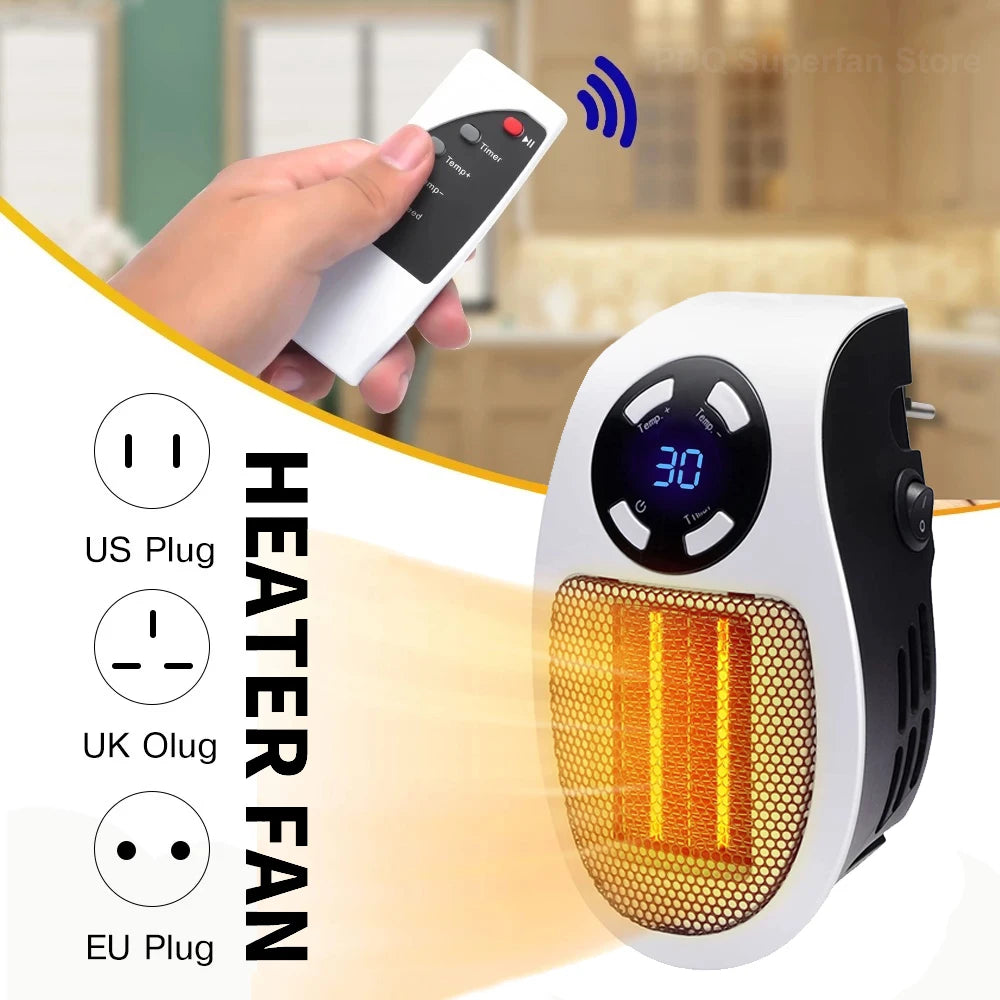 Portable Plug n Go - 500W Wall Heater