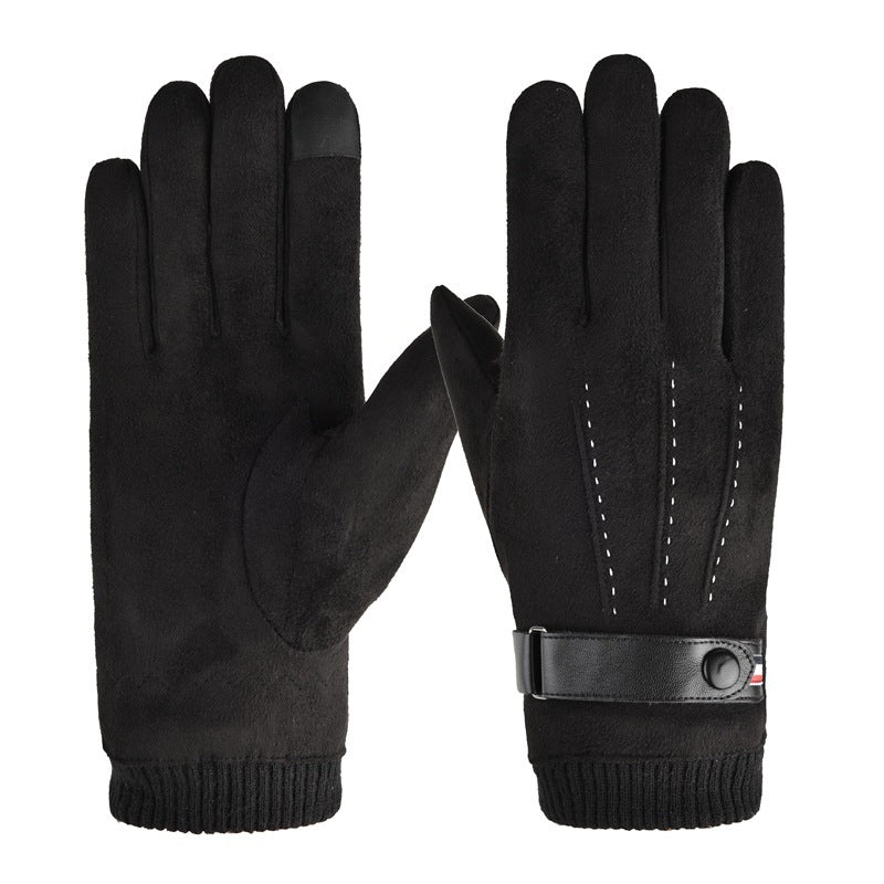 Suede Winter Warmth Gloves - Eternal Slumber